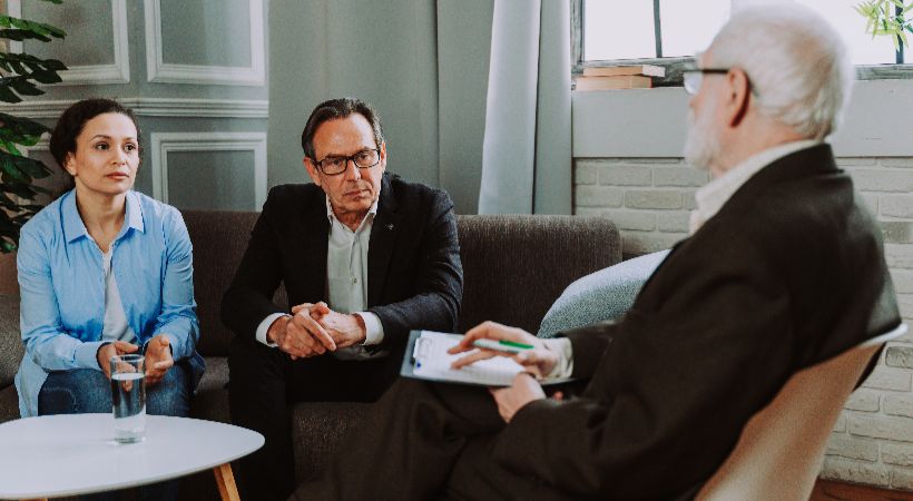 people sitting at table